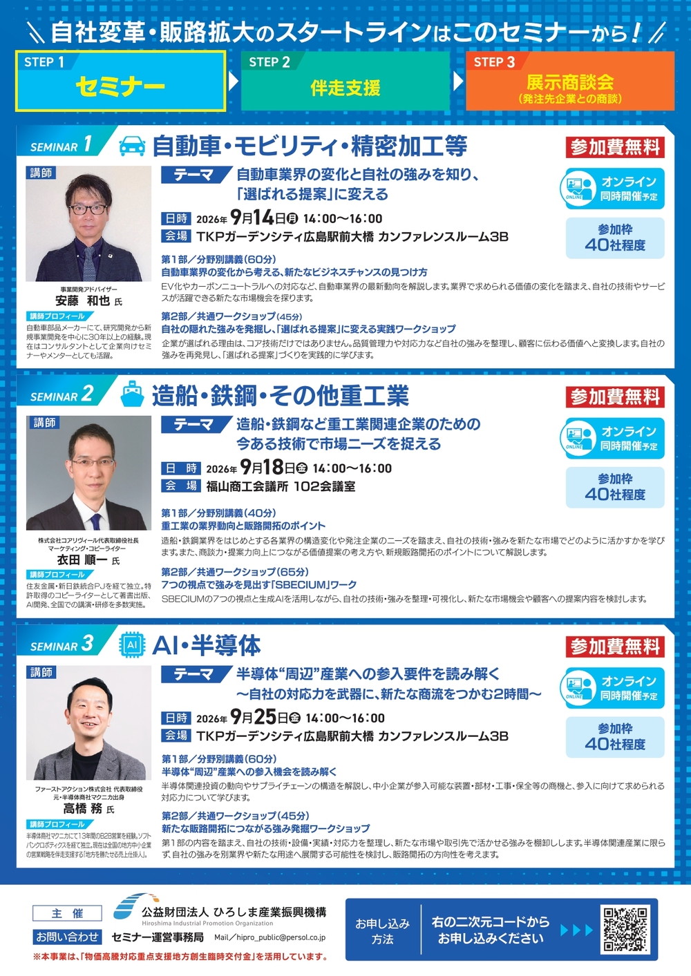 「新市場開拓実践プログラム」のご案内【ひろしま産業振興機構】